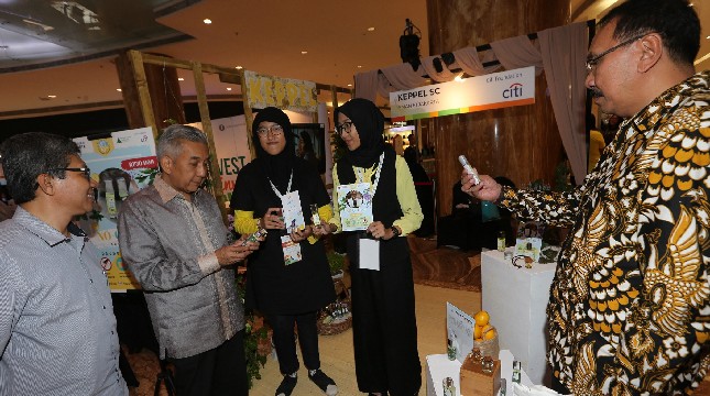Produk karya perusahaan siswa yang menjadi peserta Indonesia Student Company Competition 2019, di Jakarta, hari ini (10/8). (Ist)