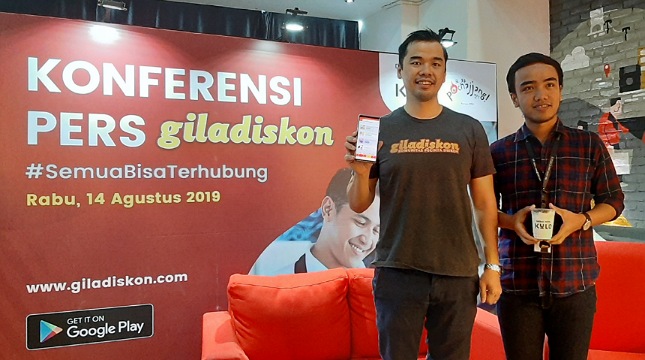 CEO & Co-Founder Giladiskon, Fandy Santoso (kiri) dan Fritz Widjaja, CEO & Co-Founder Kulo Group