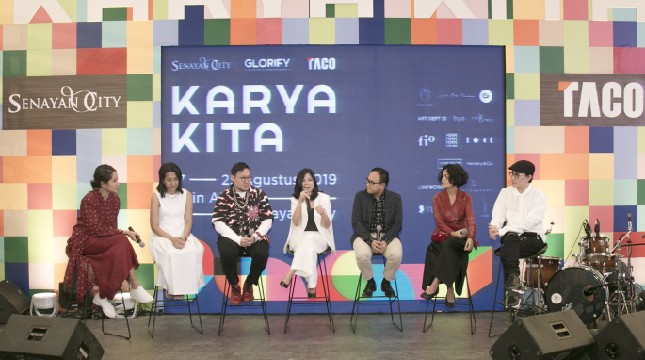 Press conference 'KARYA KITA' dengan tema 'Mosaic of Diversity' kolaborasi Taco dengan Senayan City di Jakarta, Jumat (16/8).(Ist)