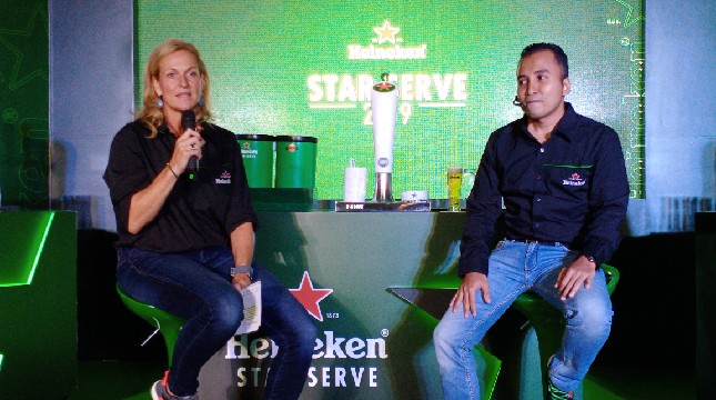 Press conference Heineken Star Serve 2019 di Jakarta, Selasa (20/8).(Andi Mardana)