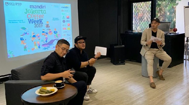 Konferensi pers penyelenggaraan Jakarta Coffee Week 2019 di Jakarta, Rabu (21/8).(Ist)