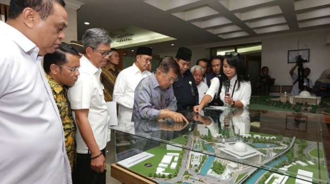 Wapres JK tinjau renovasi Masjid Istiqlal Jakarta
