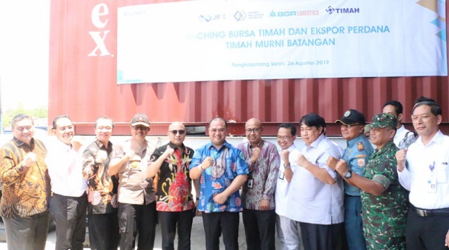 Gubernur Bangka Belitung Resmikan Bursa Pasar Fisik Timah PT BBJ dan PT KBI (Persero) di Gudang BGR Logistic dalam Kerangka Jalinan Kemitraan Strategis BUMN