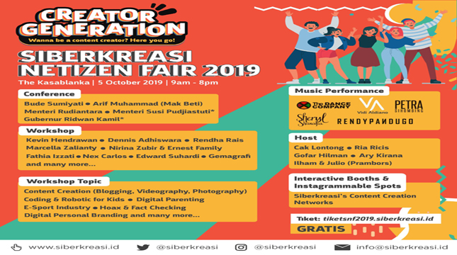 Wow Netizen Fair 2019 Siap di Selenggarakan..