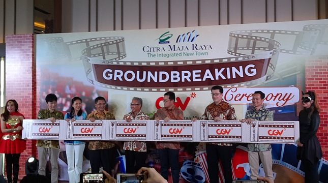 Groundbreaking CGV indonesia di Citra Maja Raya