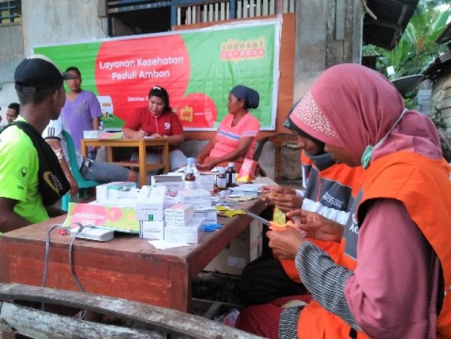 Indosat Ooredoo Bantu Masyarakat Maluku Terdampak Gempa Bumi