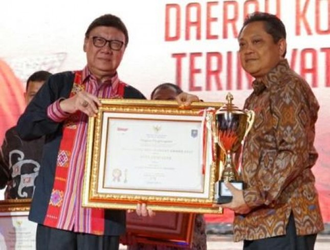 Denpasar Dinobatkan Kota Terinovatif se Indonesia Oleh Kemendagri