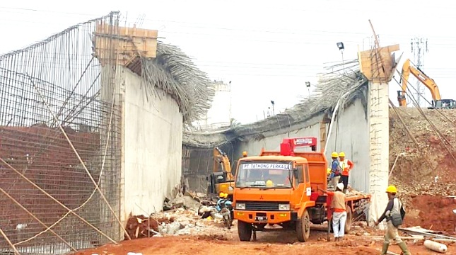 Kegagalan Pengecoran Box Traffic di Tol Desari