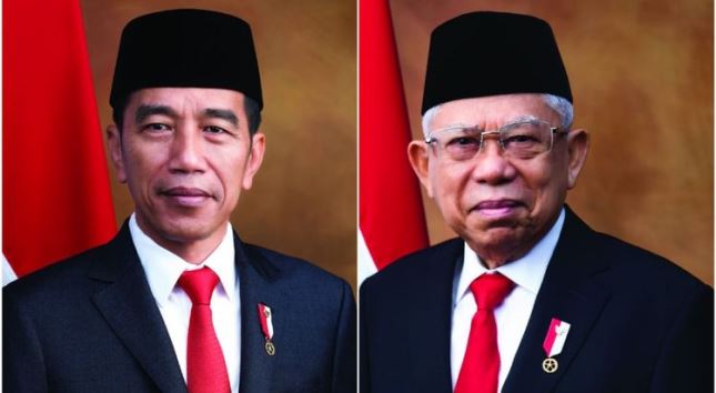 Presiden Jokowi dan Wapres M Amin, Foto Setkab)
