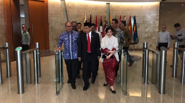 Ketua Umum Kadin Indonesia Rosan P. Roeslani bersama Menteri Perdagangan Agus Suparmanto 
