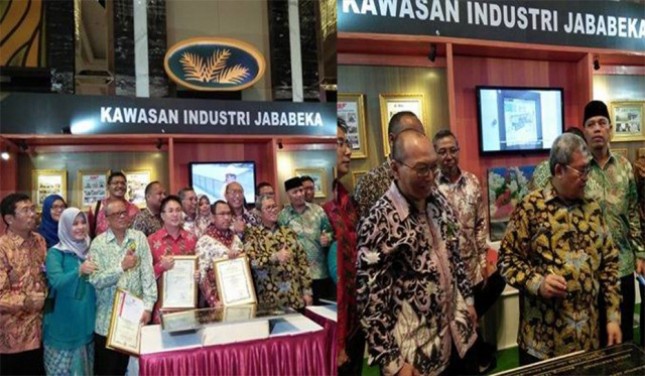 PT Kawasan Industri Jababeka Tbk (KIJA) kembali meraih penghargaan sebagai mitra CSR dari Pemerintah Provinsi Jawa Barat 2017