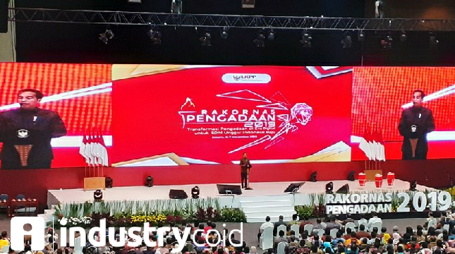 Presiden Joko Widodo saat membuka Rakornas Pengadaan 2019 (Foto: Ridwan/Industry.co.id)