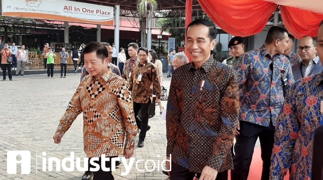 Presiden Joko Widodo pada pembukaan Indonesia Infrastruktur Week 2019 (Hariyanto/INDUSTRY.co.id)