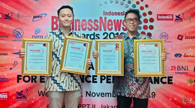 Pegadaian raih 4 penghargaan di Indonesia Business News Awards 2019