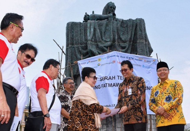 Pembangunan Patung Fatmawati sebagai icon Bengkulu