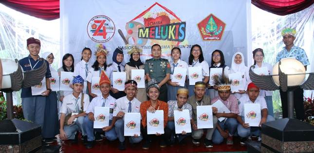 Pusjarah TNI Gelar Lomba Lukis SMA Tingkat Nasional 