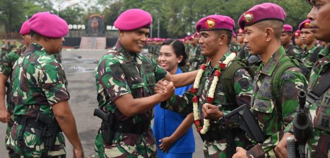 Pam Unras Korps Marinir Berhail Seleaikan Tugas di Papua 