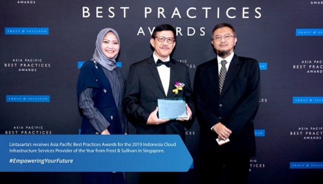 Lintasarta meraih penghargaan Frost & Sullivan: Asia Pacific Best Practices Award 2019