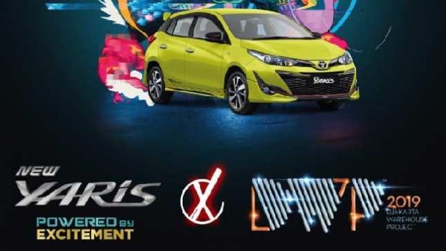 Toyota Yaris turut serta dalam gelaran Djakarta Warehouse Project (DWP)