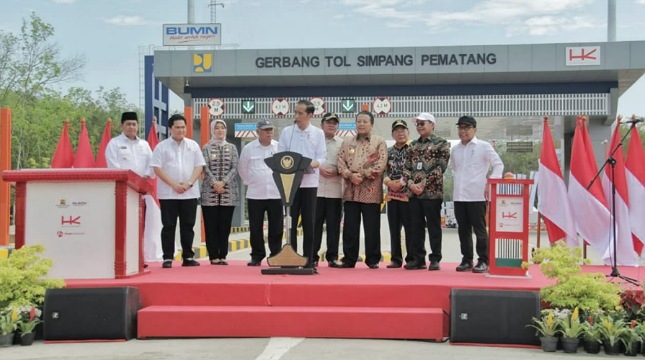 Peresmian Ruas Tol Terbanggi Besar - Pematang Panggang-Kayu Agung