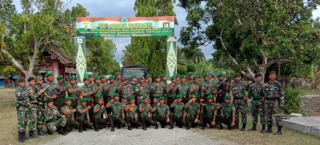 30 Tamtama Infanteri Kodam XVI/Pattimura Kunjungi Satgas Pamrahwan Maluku
