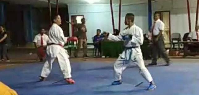 Atlet Karate Marinir Raih Prestasi di Batalyon 521/DIY Kediri