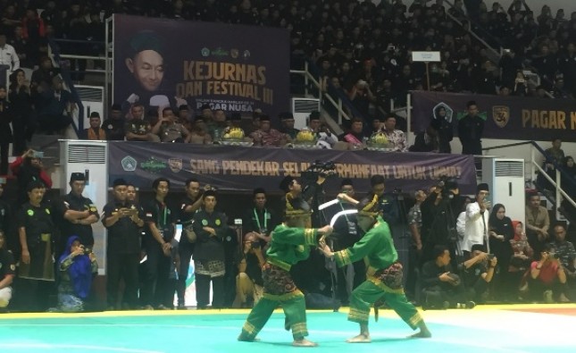 Kasum TNI Hadiri Pembukaan Kejurnas dan Festival Pencak Silat Pagar Nusa di TMII