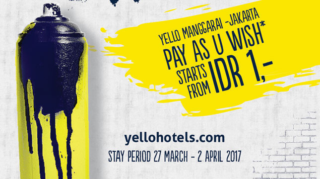 Yello Hotel Manggarai, Beri Promosi 'Pay As You Wish'