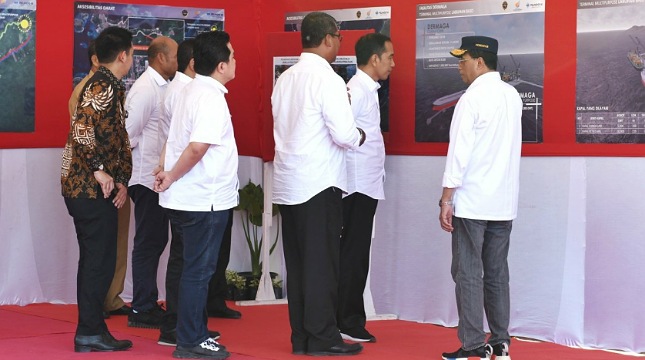 Presiden Joko Widodo saat meresmikan Hotel Inaya Bay (Setkab)