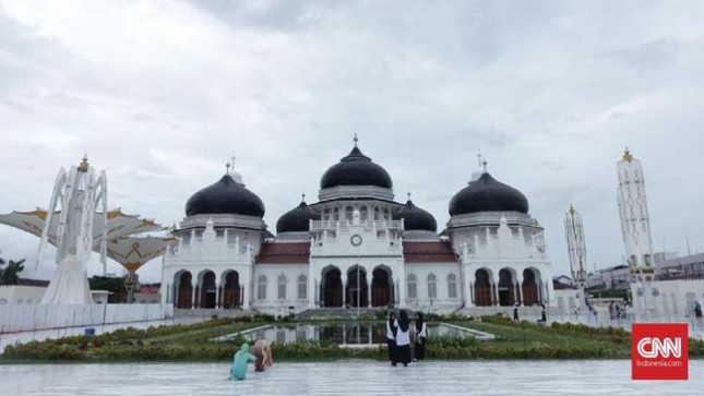 Paras Masjid Baiturrahman Setelah Tsunami Aceh