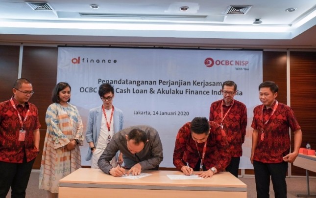 Penandatanganan Perjanjian Kerjasama Bank OCBC NISP dan Akulaku Finance Indonesia
