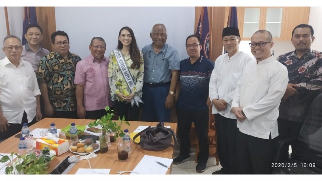 Kunjungan Putri Indonesia dari perwakilan Provinsi Banten, dr. Ratu Lucky Nitibaskara BMedSc(Hons)