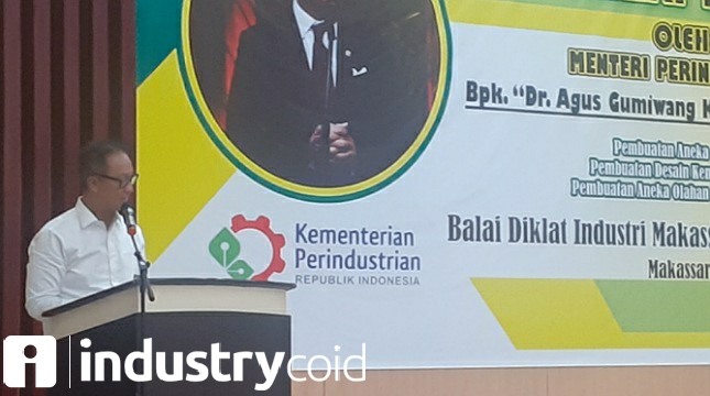 Menteri Perindustrian Agus Gumiwang Kartasasmita saat membuka Diklat 3in1 industri pengolahan sektor kelautan (Foto: Ridwan/Industry.co.id)