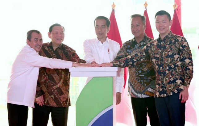 Jokowi resmikan pabrik rayon dan benang terbesar di Indonesia
