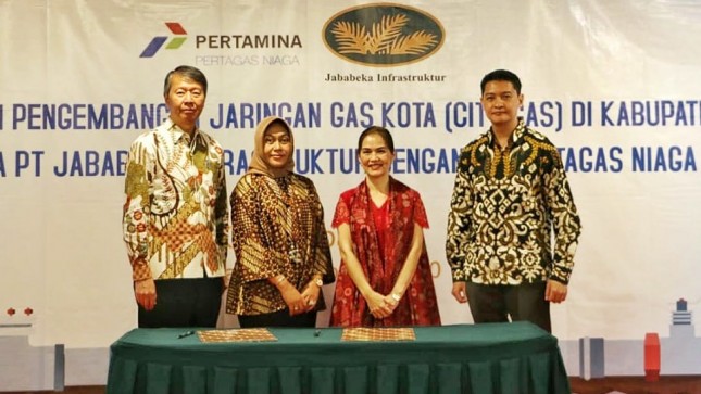 Pertagas Niaga dan Jababeka Infrastruktur Jalin Kerjasama Pengelolaan dan Pengembangn Jaringan Gas Kota di Kabupaten Bekasi