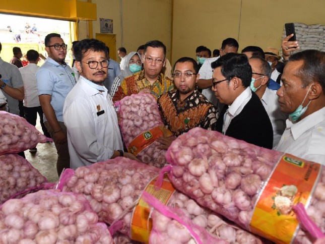 Menteri Pertanian Syahrul Yasin Limpo pantau pangan di Pasar