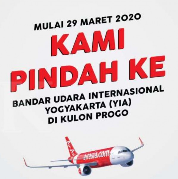 AirAsia Yogyakarta Pindah ke Kulon Progo 