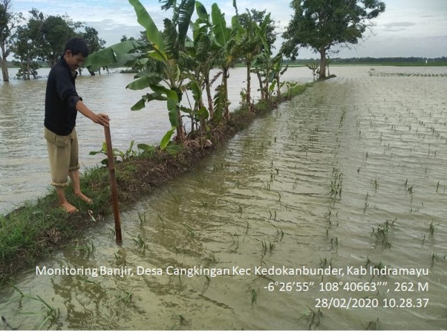 Monitoring banjir di Kabupaten Indramayu