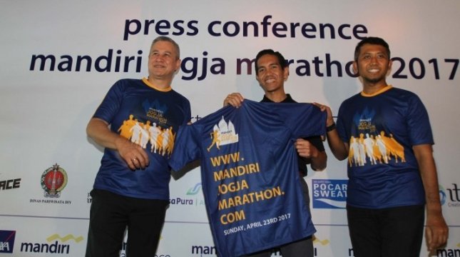 Konferensi Pers Mandiri Jogja Marathon. (INDUSTRY/Irvan AF)