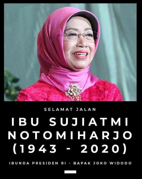 Ibunda Presiden Jokowi Meninggal Dunia Rabu (25/3)