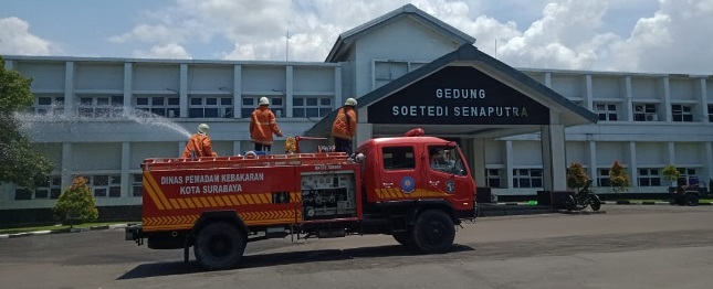 Seluruh Rumdis dan Obyek Vital Menbanpur 2 Marinir Didisinfektan