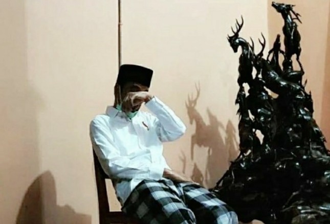 Potret viral Presiden Jokowi bersedih 