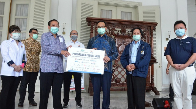 Pengusaha peduli NKRI serahkan bantuan untuk Pemprov DKI Jakarta