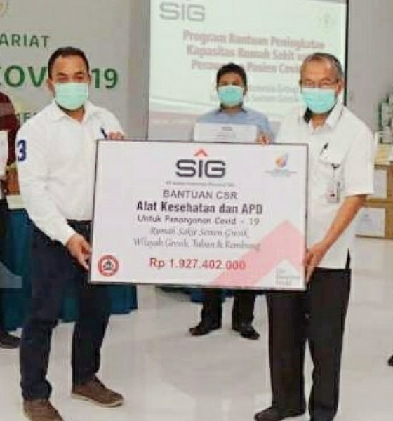 Semen Indonesia Berikan bantuan covid-19 senilai Rp1,9 miliar