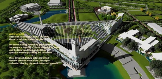 Rancangan pembangunan kampus UIII di Depok (Foto:UIII.ac.id)