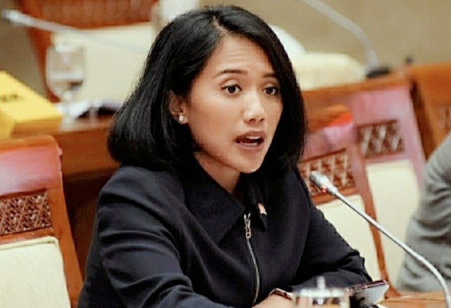 Anggota Komisi XI DPR RI Puteri Anetta Komarudin ( Foto : Arief/Man) 