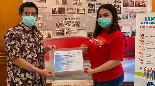 Ariston Thermo Indonesia Donasikan 150 Water Heater ke Sejumlah Rumah Sakit Rujukan Covid-19 di Jakarta