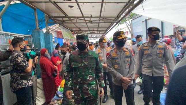 Panglima TNI-Kapolri Tijau Kesiapan Penerapan Dispilin Prtokol Kesehatan