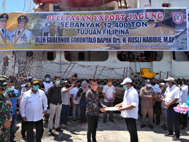 Pelepasan ekspor jagung Gorontalo (Doc: Kementan).