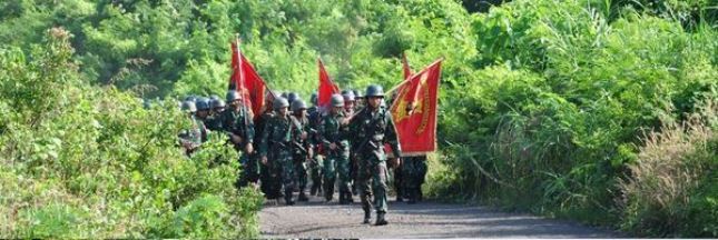 Prajurit Yonzeni 2 Marinir Surabaya Latihan Ketahanan Mars 